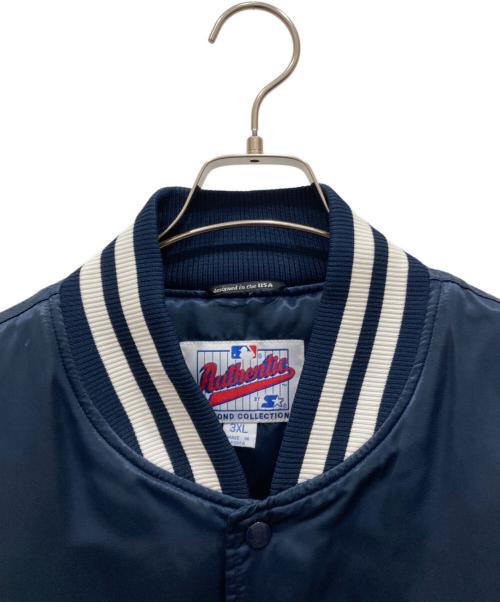 AUTHENTIC by STARTER（オーセンティックバイスターター）AUTHENTIC by STARTER (オーセンティックバイスターター) 90's NY Yankees チームスタジャン ネイビー サイズ:SIZE 3XLの古着・服飾アイテム