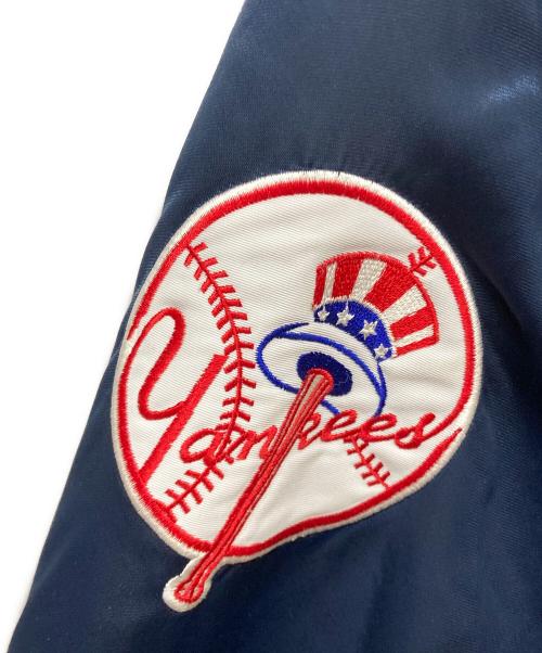 AUTHENTIC by STARTER（オーセンティックバイスターター）AUTHENTIC by STARTER (オーセンティックバイスターター) 90's NY Yankees チームスタジャン ネイビー サイズ:SIZE 3XLの古着・服飾アイテム
