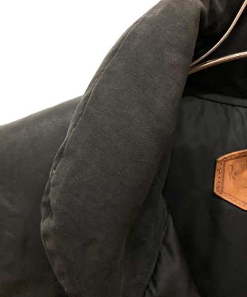 Rocky Mountain FeatherBed（ロッキーマウンテンフェザーベッド）Rocky Mountain Featherbed (ロッキーマウンテンフェザーベッド) レザー切替ダウンベスト ブラック サイズ:SIZE 38の古着・服飾アイテム