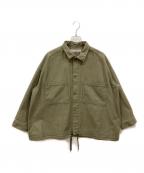 journal standard luxeジャーナルスタンダード ラックス）の古着「バックサテンミリタリーブルゾン」｜カーキ