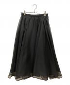 CELFORDセルフォード）の古着「シアーフレアスカート」｜ブラック