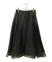 CELFORD（セルフォード）の古着「シアーフレアスカート」｜ブラック