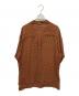 CABaN (キャバン) レーヨンクレープ タイルプリントオープンカラーシャツ ブラウン サイズ:SIZE M：12000円