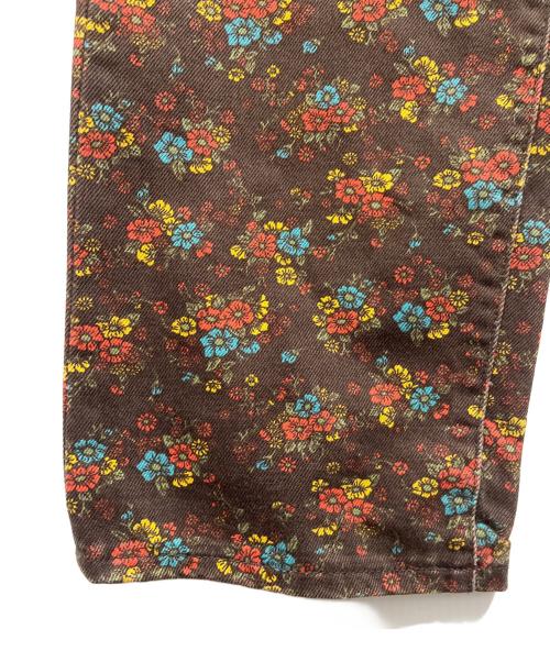 SUPREME（シュプリーム）Supreme (シュプリーム) Regular Jean Flowers ブラウン サイズ:SIZE 32の古着・服飾アイテム