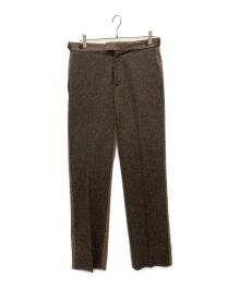 WALES BONNER（ウェールズボナー）の古着「ウールスラックス」｜ブラウン