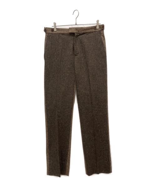 WALES BONNER（ウェールズボナー）WALES BONNER (ウェールズボナー) ウールスラックス ブラウン サイズ:SIZE 48の古着・服飾アイテム