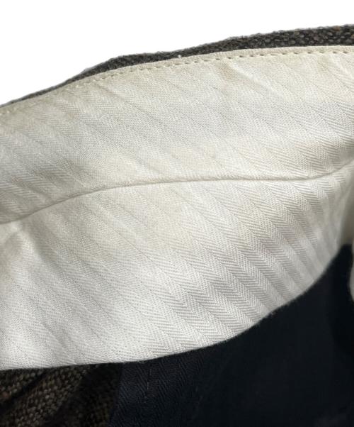 WALES BONNER（ウェールズボナー）WALES BONNER (ウェールズボナー) ウールスラックス ブラウン サイズ:SIZE 48の古着・服飾アイテム