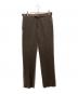 WALES BONNER（ウェールズボナー）の古着「ウールスラックス」｜ブラウン