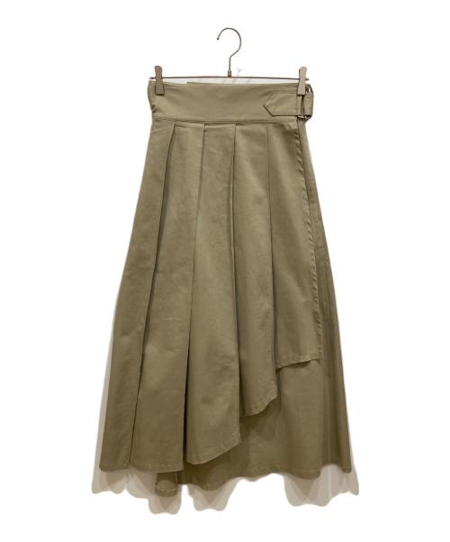 foufou（フーフー）foufou (フーフー) ラップロングスカート ベージュ サイズ:FREEの古着・服飾アイテム