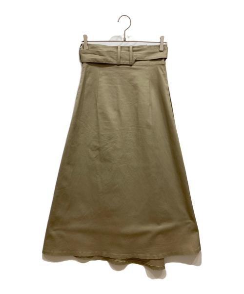 foufou（フーフー）foufou (フーフー) ラップロングスカート ベージュ サイズ:FREEの古着・服飾アイテム