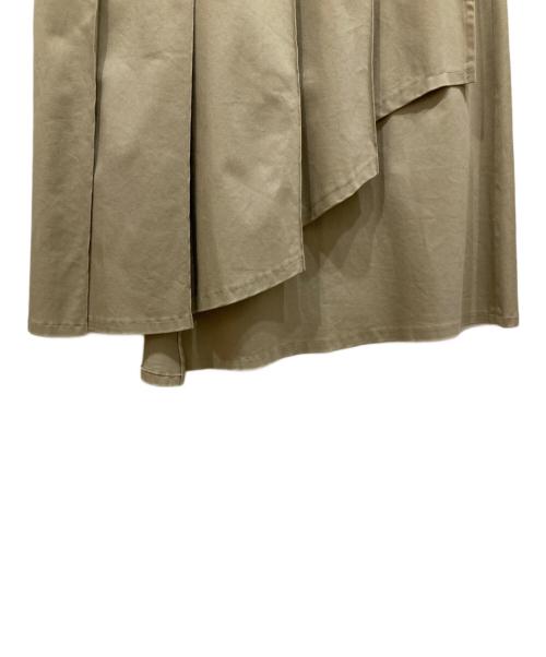foufou（フーフー）foufou (フーフー) ラップロングスカート ベージュ サイズ:FREEの古着・服飾アイテム