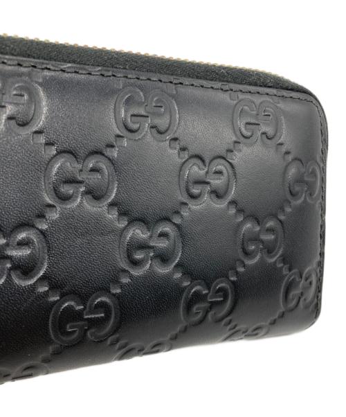GUCCI（グッチ）GUCCI (グッチ) レザーカードケース ブラックの古着・服飾アイテム