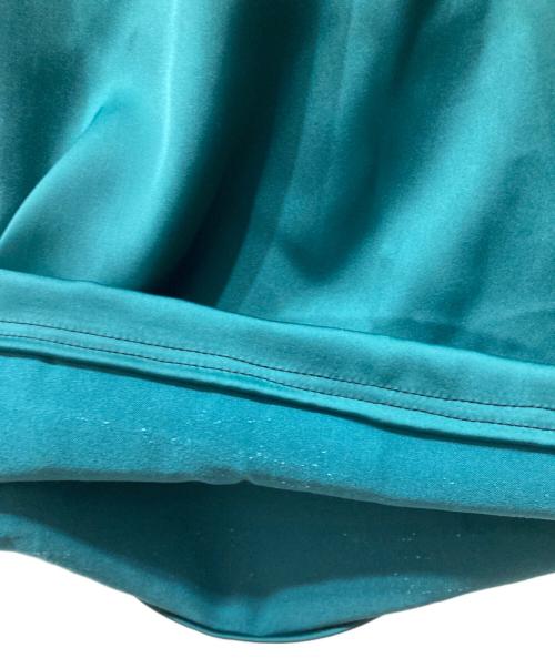 adidas（アディダス）adidas (アディダス) サテンワイドレッグトラックパンツ グリーン サイズ:SIZE Sの古着・服飾アイテム