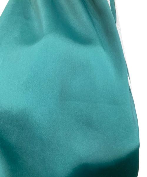 adidas（アディダス）adidas (アディダス) サテンワイドレッグトラックパンツ グリーン サイズ:SIZE Sの古着・服飾アイテム