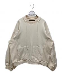 My Beautiful Landlet（マイビューティフルランドレット）の古着「30/7度詰め 裏毛 クルーネック プルオーバー」｜アイボリー