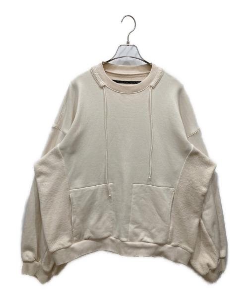 My Beautiful Landlet（マイビューティフルランドレット）My Beautiful Landlet (マイビューティフルランドレット) 30/7度詰め 裏毛 クルーネック プルオーバー アイボリー サイズ:SIZE 1の古着・服飾アイテム