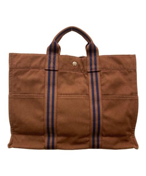 HERMES（エルメス）HERMES (エルメス) ハンドバッグ　フールトゥMM ブラウンの古着・服飾アイテム