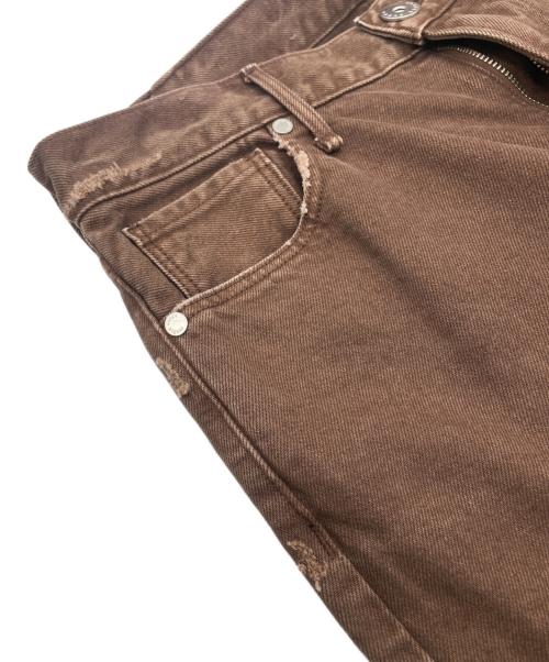 upper hights（アッパーハイツ）upper hights (アッパーハイツ) デニムパンツ ブラウン サイズ:25の古着・服飾アイテム