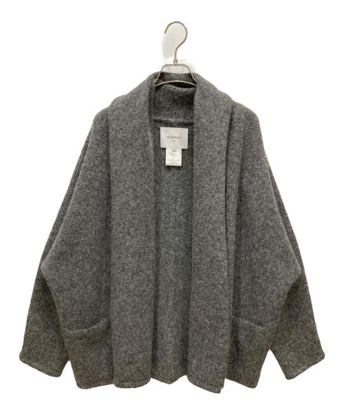 marmors（マルモア）marmors (マルモア) シャギーアルパカガウンカーディガン　	shaggy alpaca gawn cardigan グレー サイズ:SIZE 36の古着・服飾アイテム