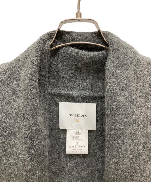 marmors（マルモア）marmors (マルモア) シャギーアルパカガウンカーディガン　	shaggy alpaca gawn cardigan グレー サイズ:SIZE 36の古着・服飾アイテム