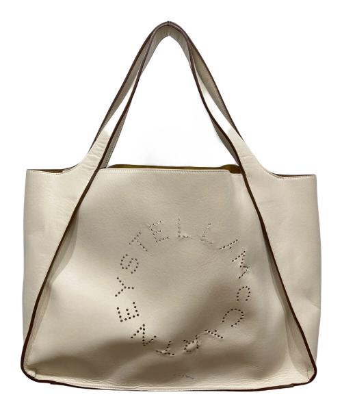 STELLA McCARTNEY（ステラマッカートニー）STELLA McCARTNEY (ステラマッカートニー) パンチングロゴトートバッグ ベージュの古着・服飾アイテム