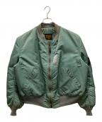 ALPHAアルファ）の古着「MA-1ジャケット」｜カーキ