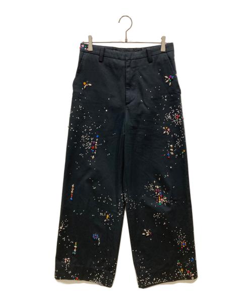 masu（エムエーエスユー）MASU (エムエーエスユー) GALAXY STRAIGHT TROUSERS ブラック サイズ:SIZE 46の古着・服飾アイテム