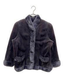 SAGA MINK（サガミンク）の古着「ファージャケット」｜パープル