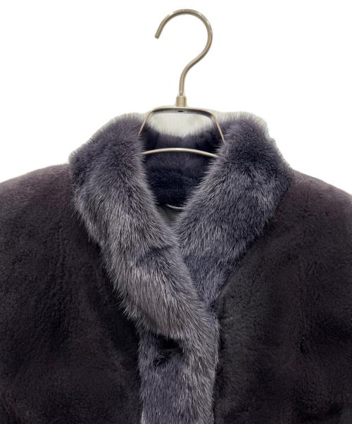 SAGA MINK（サガミンク）SAGA MINK (サガミンク) ファージャケット パープル サイズ:不明の古着・服飾アイテム