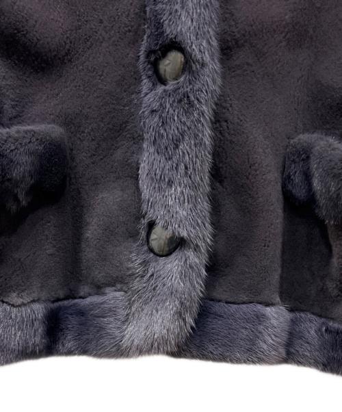 SAGA MINK（サガミンク）SAGA MINK (サガミンク) ファージャケット パープル サイズ:不明の古着・服飾アイテム