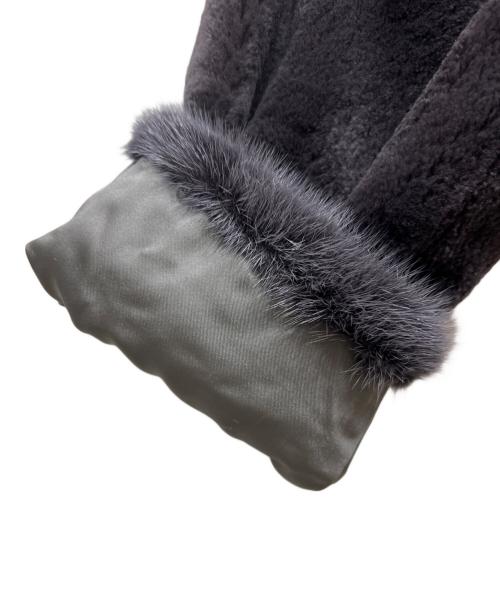 SAGA MINK（サガミンク）SAGA MINK (サガミンク) ファージャケット パープル サイズ:不明の古着・服飾アイテム