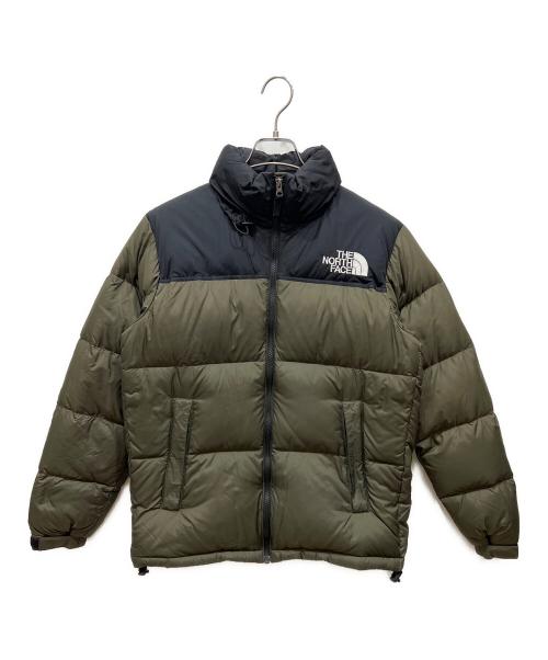 THE NORTH FACE（ザ ノース フェイス）THE NORTH FACE (ザ ノース フェイス) ヌプシダウンジャケット カーキ×ブラック サイズ:SIZE Mの古着・服飾アイテム