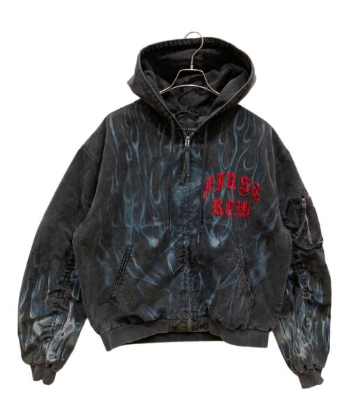 FIRST ROW（ファーストロウ）FIRST ROW (ファーストロウ) Wake Up & Be Fierce Flame Hood Jacket ブラック サイズ:SIZE Mの古着・服飾アイテム