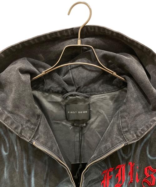 FIRST ROW（ファーストロウ）FIRST ROW (ファーストロウ) Wake Up & Be Fierce Flame Hood Jacket ブラック サイズ:SIZE Mの古着・服飾アイテム