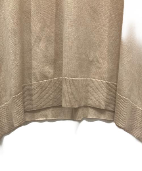 ENFOLD（エンフォルド）ENFOLD (エンフォルド) DOUBLE-SLEEVES LAYERED PULLOVER ベージュ×グレー サイズ:38の古着・服飾アイテム