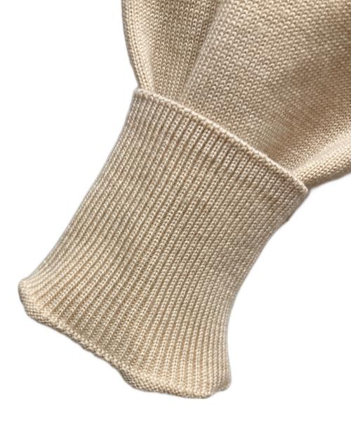 ENFOLD（エンフォルド）ENFOLD (エンフォルド) DOUBLE-SLEEVES LAYERED PULLOVER ベージュ×グレー サイズ:38の古着・服飾アイテム