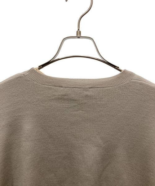 ENFOLD（エンフォルド）ENFOLD (エンフォルド) DOUBLE-SLEEVES LAYERED PULLOVER ベージュ×グレー サイズ:38の古着・服飾アイテム