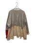 ENFOLD (エンフォルド) DOUBLE-SLEEVES LAYERED PULLOVER ベージュ×グレー サイズ:38：15000円
