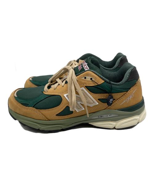 NEW BALANCE（ニューバランス）NEW BALANCE (ニューバランス) ローカットスニーカー ベージュ×グリーン サイズ:SIZE 27cm 未使用品の古着・服飾アイテム