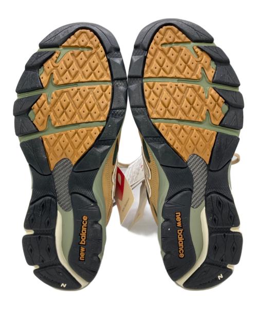 NEW BALANCE（ニューバランス）NEW BALANCE (ニューバランス) ローカットスニーカー ベージュ×グリーン サイズ:SIZE 27cm 未使用品の古着・服飾アイテム