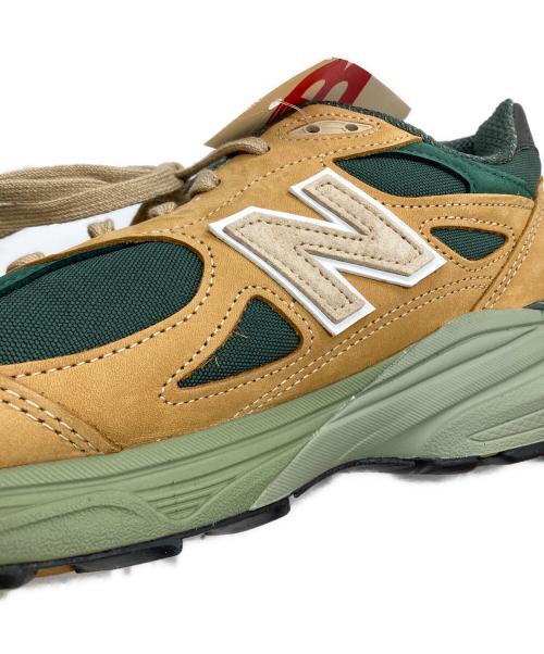 NEW BALANCE（ニューバランス）NEW BALANCE (ニューバランス) ローカットスニーカー ベージュ×グリーン サイズ:SIZE 27cm 未使用品の古着・服飾アイテム