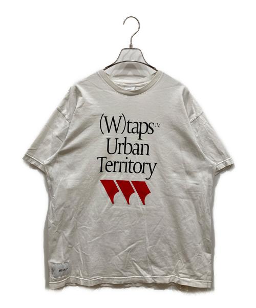 WTAPS（ダブルタップス）WTAPS (ダブルタップス) Urban Territory ロゴ クルーネック Tシャツ ホワイト サイズ:SIZE 03の古着・服飾アイテム