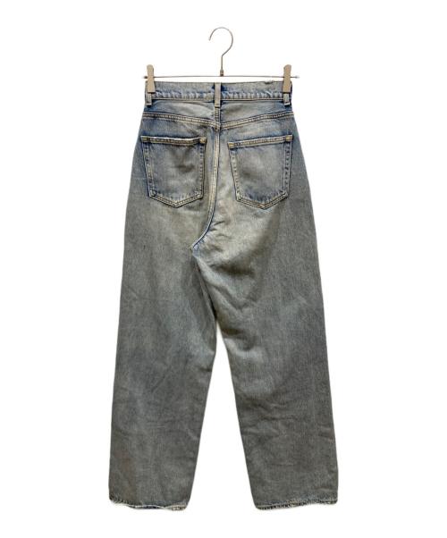 moussy（マウジー）moussy (マウジー) HW DAMAGE LOOSE STRAIGHT インディゴ サイズ:SIZE 26の古着・服飾アイテム