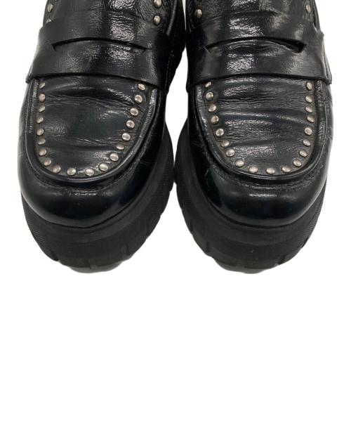 Gabor（ガボール）Gabor (ガボール) スタッズローファー ブラック サイズ:SIZE 22.5cmの古着・服飾アイテム