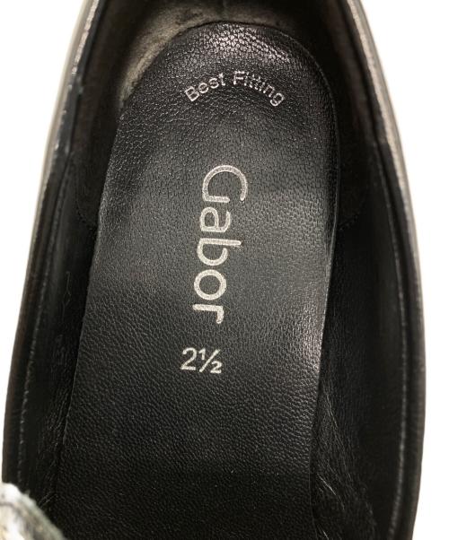Gabor（ガボール）Gabor (ガボール) スタッズローファー ブラック サイズ:SIZE 22.5cmの古着・服飾アイテム