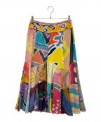 EL RODEOエルロデオ）の古着「パッチワークスカート」｜ピンク