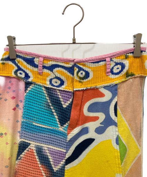 EL RODEO（エルロデオ）EL RODEO (エルロデオ) パッチワークスカート ピンク サイズ:表記無しの古着・服飾アイテム