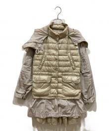 MONCLER（モンクレール）の古着「SACHIYO 切替ダウンコート」｜アイボリー