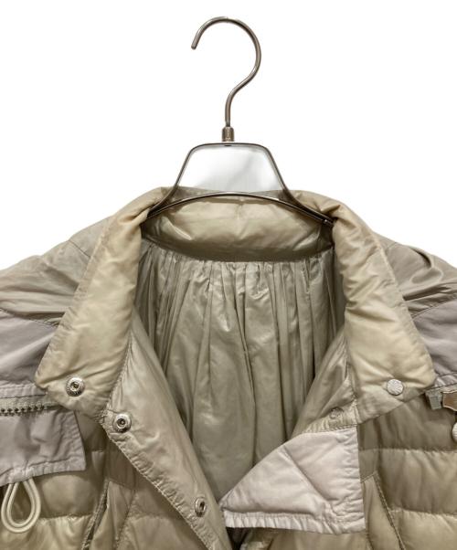 MONCLER（モンクレール）MONCLER (モンクレール) SACHIYO 切替ダウンコート アイボリー サイズ:1の古着・服飾アイテム