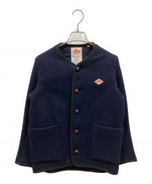 DANTON（ダントン）の古着「ウールモッサノーカラーブルゾン」｜ネイビー